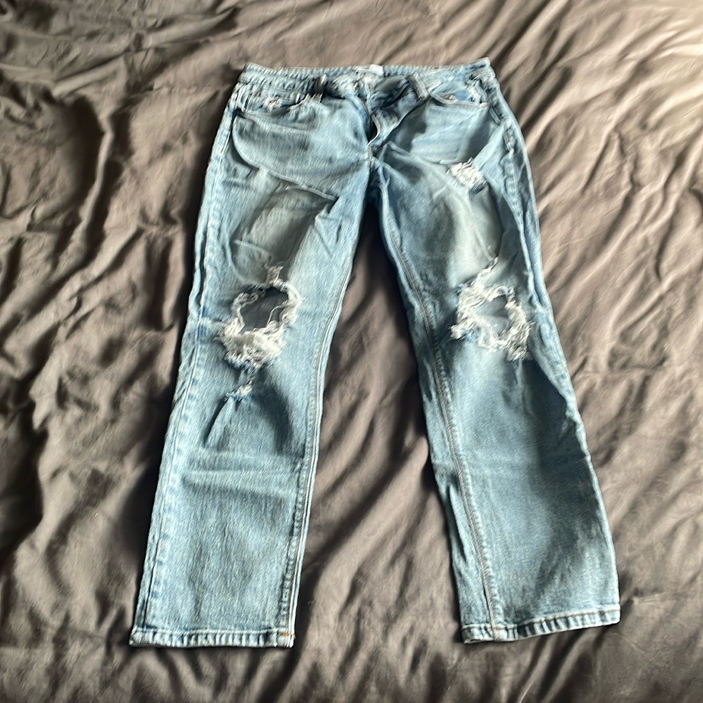 Distressed denim
